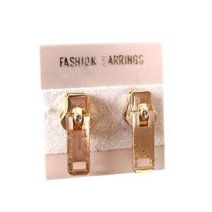 Vintage 80s Zipper Pull Earrings